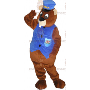 Ekorre BIGGYMONKEY™ maskotdräkt med kontrolloutfit -