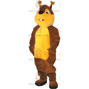 Kostým maskota dvoubarevné veverky BIGGYMONKEY™ –