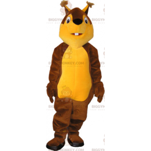 Traje de mascote de esquilo bicolor BIGGYMONKEY™ –