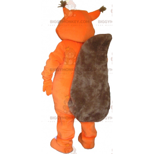 Traje de mascote de esquilo vermelho e branco BIGGYMONKEY™ –