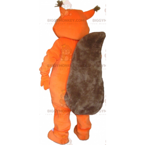 Rot-weißes Eichhörnchen BIGGYMONKEY™ Maskottchen-Kostüm -