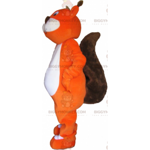 Röd och vit ekorre BIGGYMONKEY™ maskotdräkt - BiggyMonkey maskot