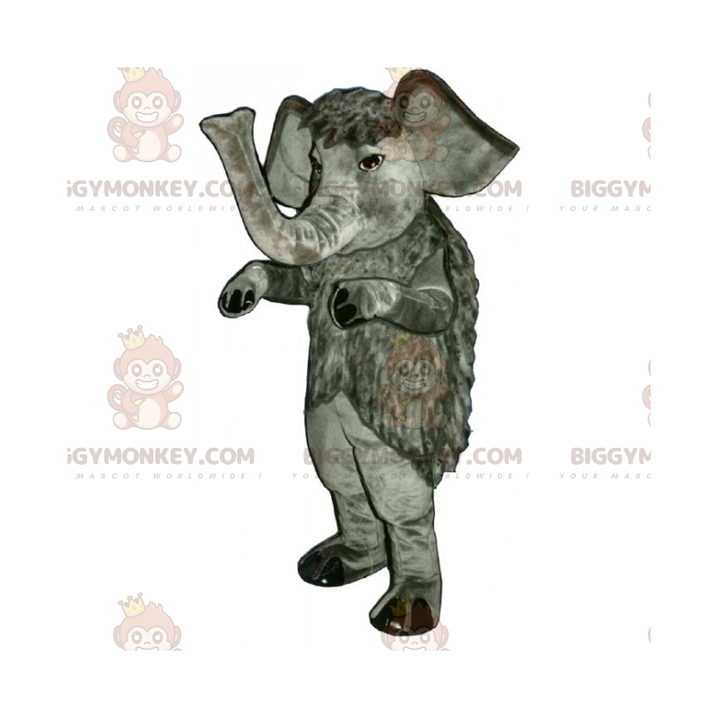 Langhåret elefant BIGGYMONKEY™ maskotkostume - Biggymonkey.com Langhåret elefant BIGGYMONKEY™ maskotkostume - Biggymonkey.com