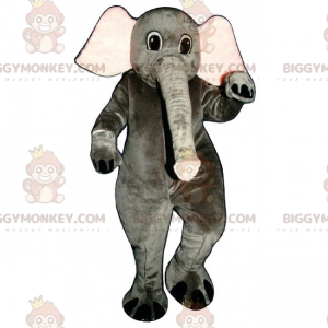 Elephant BIGGYMONKEY™ Mascot Costume with Long Trunk -