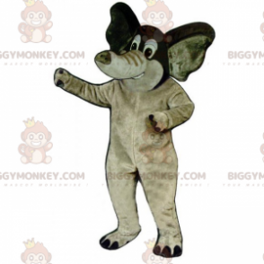 Costume de mascotte BIGGYMONKEY™ d'éléphant avec petites oreilles - Mascottes Elephant - BIGGYMONKEY_017115 - BiggyMonkey.com