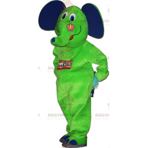 Elephant BIGGYMONKEY™ maskottiasu perhosella - Elefantti-maskotit - BIGGYMONKEY_017117 - BiggyMonkey.com