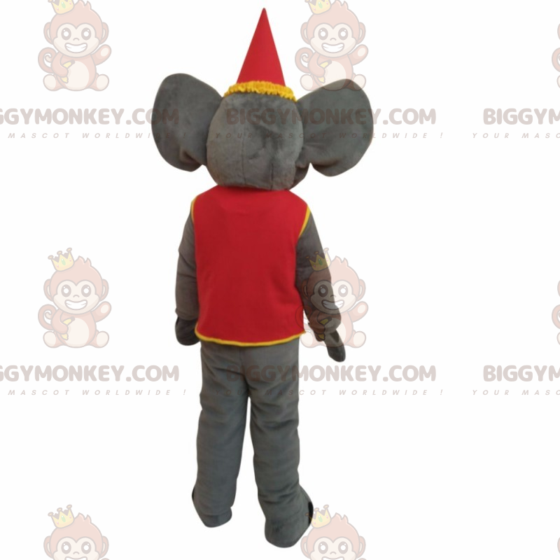 Elephant BIGGYMONKEY™ maskottiasu sirkusasulla - Elefantti-maskotit - BIGGYMONKEY_017120 - BiggyMonkey.com