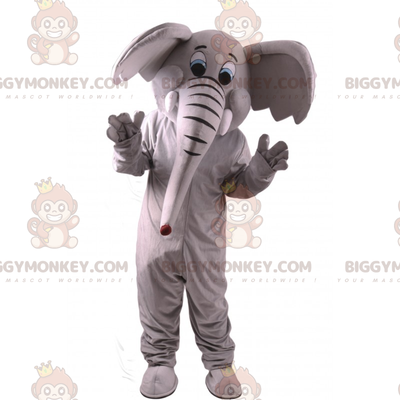 Κλασική στολή μασκότ BIGGYMONKEY™ Elephant - Μασκότ ελεφάντων - BIGGYMONKEY_017125 - BiggyMonkey.com