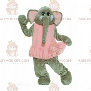 BIGGYMONKEY™ Elephant Mascot Costume In Ballet Tutu -