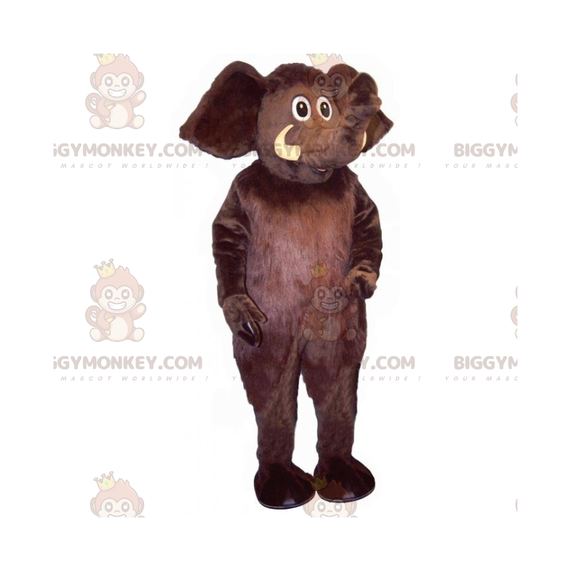 BIGGYMONKEY™-mascottekostuum met zwarte olifant - BIGGYMONKEY™-mascottekostuum met zwarte olifant -