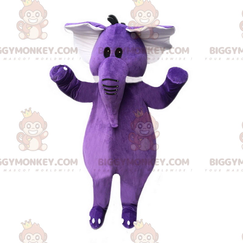 Purple Elephant BIGGYMONKEY™ Maskotdräkt - Elefantmaskoter - BIGGYMONKEY_017142 - BiggyMonkey.com