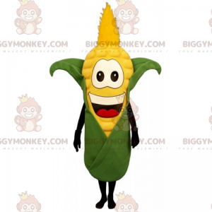 Maissinpähkinä BIGGYMONKEY™ maskottiasu leveällä hymyllä -