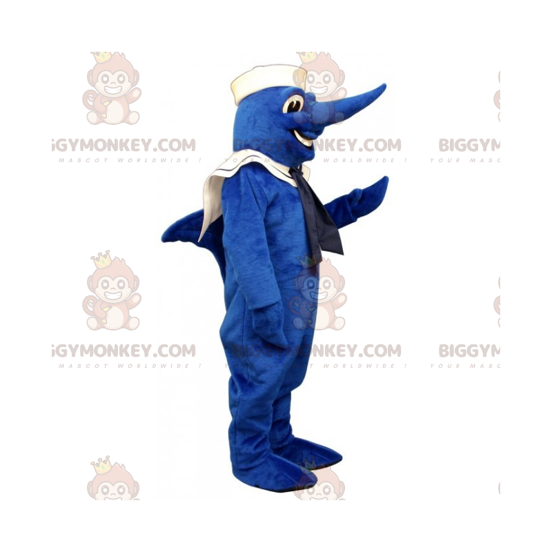 Costume da mascotte di pesce spada BIGGYMONKEY™ in abito da Costume da mascotte di pesce spada BIGGYMONKEY™ in abito da