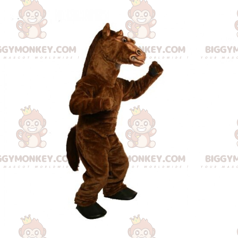 Costume de mascotte BIGGYMONKEY™ d'étalon - Mascottes Cheval - BIGGYMONKEY_017157 - BiggyMonkey.com
