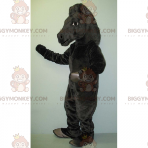 Traje de mascote de garanhão preto BIGGYMONKEY™ –