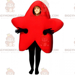 Disfraz de estrella roja BIGGYMONKEY™ para mascota -