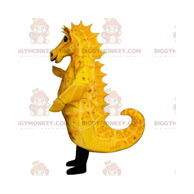 Costume da mascotte BIGGYMONKEY™ cavalluccio marino giallo - Costume da mascotte BIGGYMONKEY™ cavalluccio marino giallo -