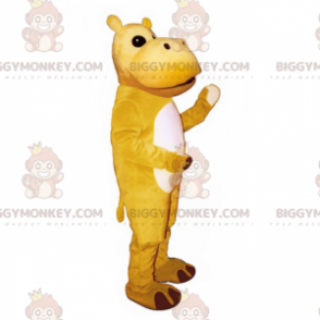 Gul flodhäst BIGGYMONKEY™ maskotdräkt - Flodhästmaskotar - BIGGYMONKEY_017175 - BiggyMonkey.com