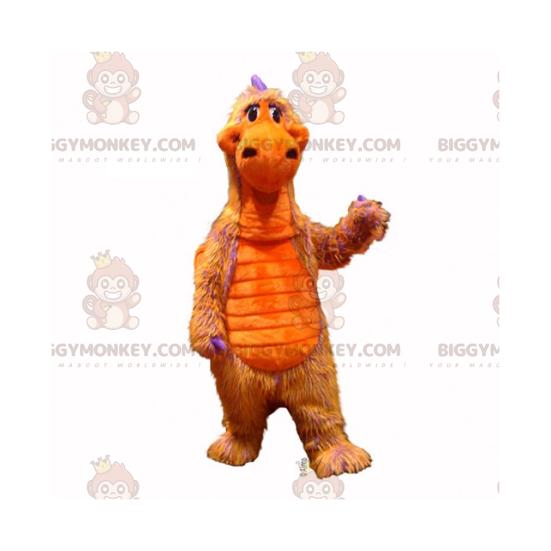 Costume da dinosauro arancione BIGGYMONKEY™ mascotte - Costume da dinosauro arancione BIGGYMONKEY™ mascotte -
