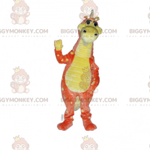 BIGGYMONKEY™ Dinosaurier-Maskottchen-Kostüm mit langem Hals -