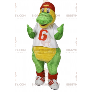 Kostým maskota dinosaura BIGGYMONKEY™ s tričkem a čepicí –