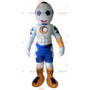 Biało-niebieski kostium maskotki BIGGYMONKEY™ z balonową głową - Maskotki przedmiotów - BIGGYMONKEY_0208 - BiggyMonkey.com