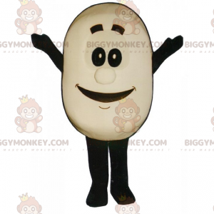 Costume de mascotte BIGGYMONKEY™ d'œuf avec sourire -