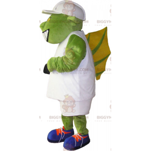 Ogre BIGGYMONKEY™ Mascot Costume with White Outfit and Cap -
