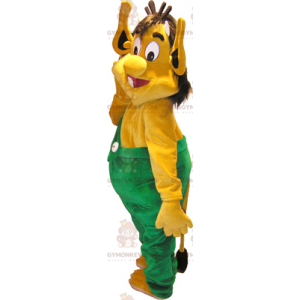 Costume de mascotte BIGGYMONKEY™ d'ogre jaune - Biggymonkey.com