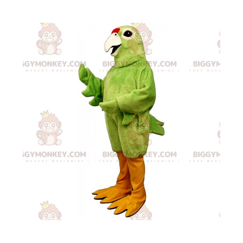 Fågel BIGGYMONKEY™ Maskotdräkt - Enfärgad papegoja - Fågel BIGGYMONKEY™ Maskotdräkt - Enfärgad papegoja -