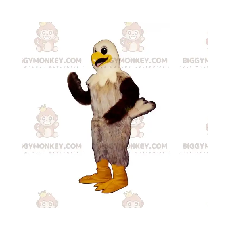 Disfraz de mascota de pájaro de cabeza blanca BIGGYMONKEY™ - Disfraz de mascota de pájaro de cabeza blanca BIGGYMONKEY™ -