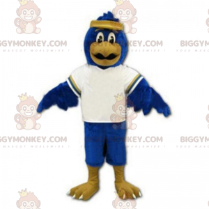 Traje de mascote Blue Bird BIGGYMONKEY™ com faixa para a cabeça