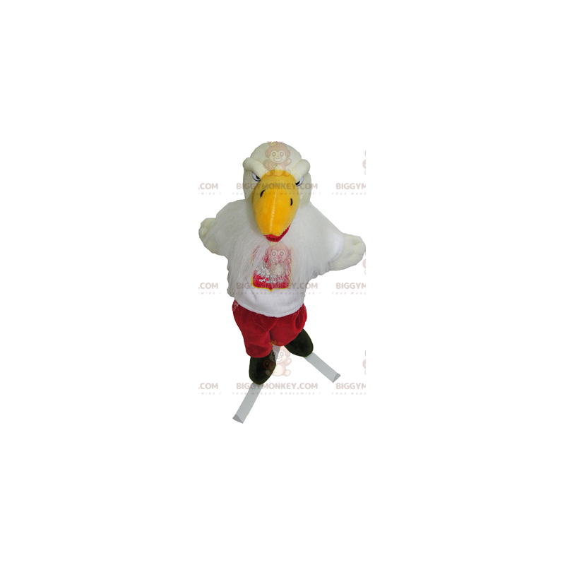 Fantasia de mascote de pássaro esquiador BIGGYMONKEY™ – Fantasia de mascote de pássaro esquiador BIGGYMONKEY™ –