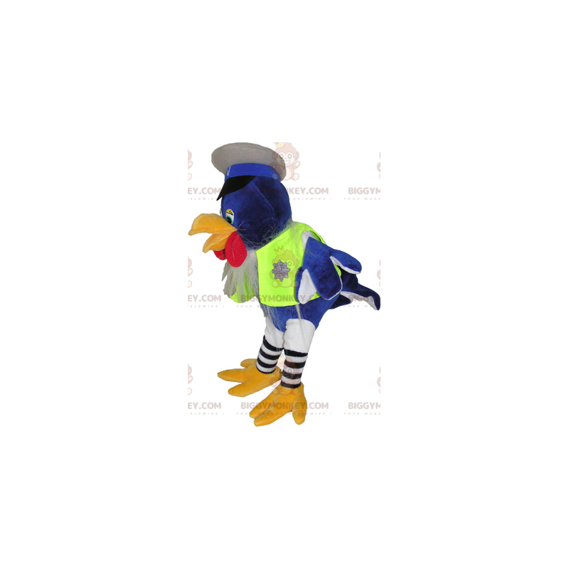 BIGGYMONKEY™ Fuglemaskotkostume i politimandstøj - BIGGYMONKEY™ Fuglemaskotkostume i politimandstøj -