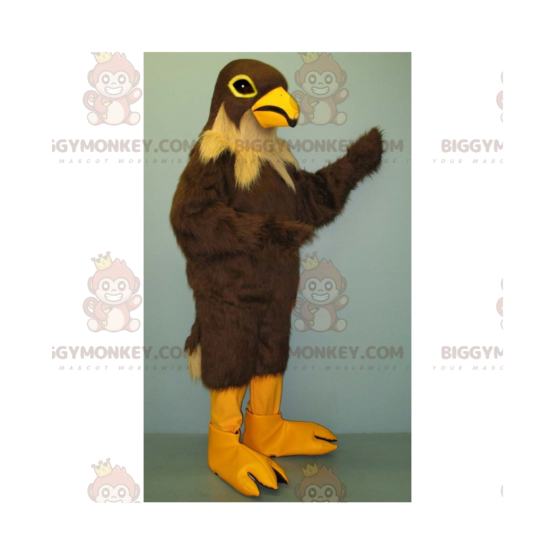 Brun fugl og beige hals BIGGYMONKEY™ maskotkostume - Brun fugl og beige hals BIGGYMONKEY™ maskotkostume -