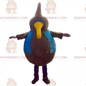 BIGGYMONKEY™ maskotkostume All-round fugl med langt gult næb -