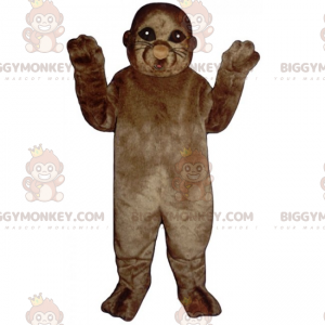 Costume mascotte BIGGYMONKEY™ leone marino marrone -