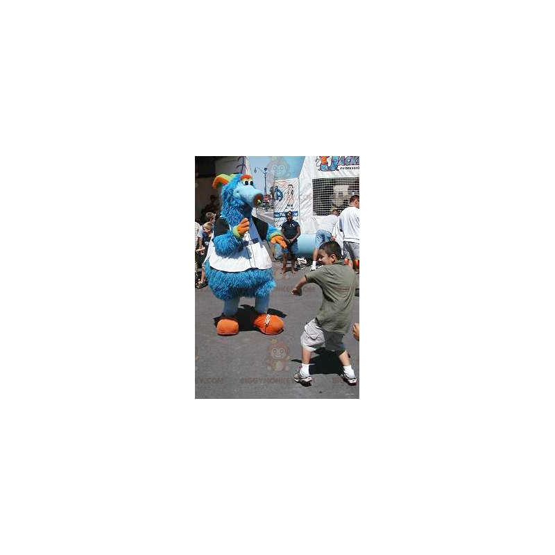 Costume de mascotte BIGGYMONKEY™ de monstre bleu mignon et Costume de mascotte BIGGYMONKEY™ de monstre bleu mignon et