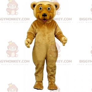 Kostým maskota medvěda BIGGYMONKEY™ s béžovými vlasy a kulatýma