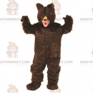 Costume da mascotte BIGGYMONKEY™ con orso dai capelli castano