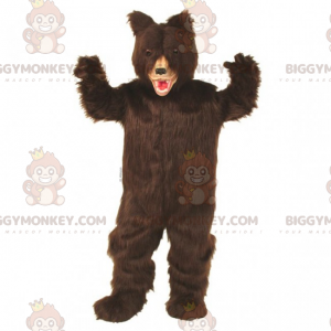 Dunkelbrauner Bär BIGGYMONKEY™ Maskottchenkostüm -