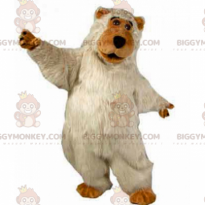 Weicher langhaariger Bär BIGGYMONKEY™ Maskottchen-Kostüm -