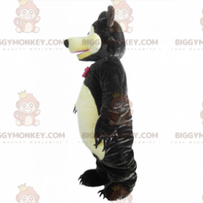 Kostým maskota medvěda BIGGYMONKEY™ s puntíkatým motýlkem –