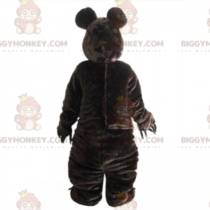 Bär BIGGYMONKEY™ Maskottchenkostüm mit gepunkteter Fliege -