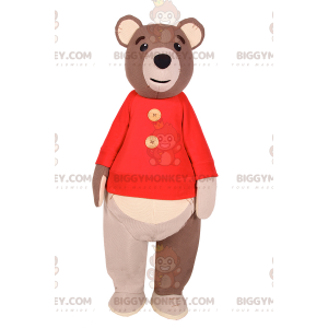 Traje de mascote Bear BIGGYMONKEY™ com suéter – Biggymonkey.com