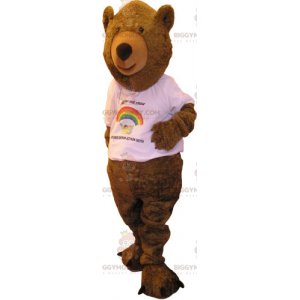 Traje de mascote de urso BIGGYMONKEY™ com camiseta –