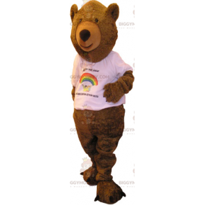 Costume da mascotte Bear BIGGYMONKEY™ con maglietta -