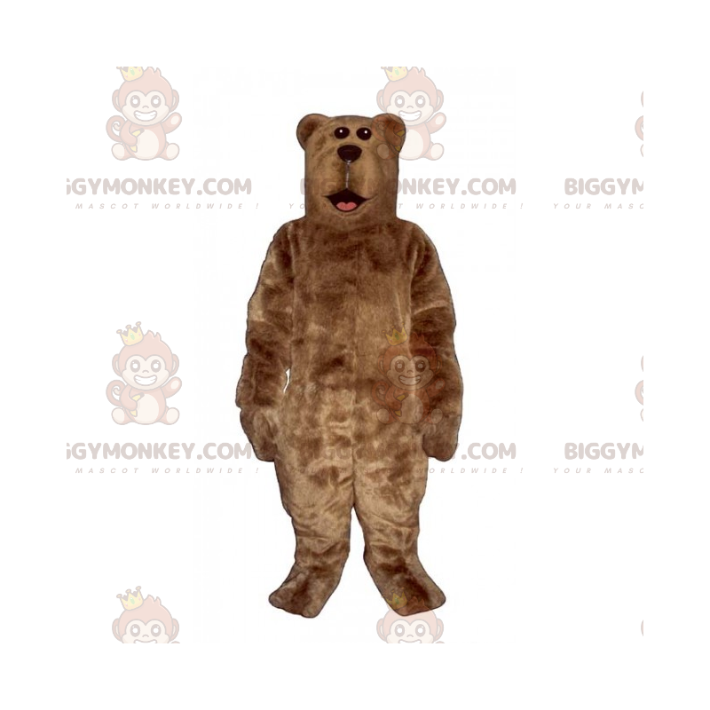 Disfraz de mascota BIGGYMONKEY™ de oso pardo con pelaje sedoso - Mascota oso - BIGGYMONKEY_017305 - BiggyMonkey.com