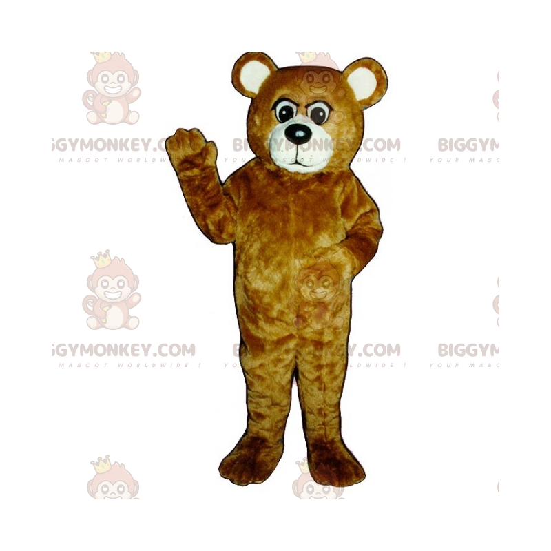 Disfraz de mascota de oso marrón y blanco BIGGYMONKEY™ - Disfraz de mascota de oso marrón y blanco BIGGYMONKEY™ -