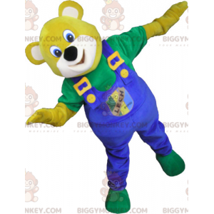 Bear In Overalls BIGGYMONKEY™ maskottiasu - Karhun maskotti - BIGGYMONKEY_017317 - BiggyMonkey.com